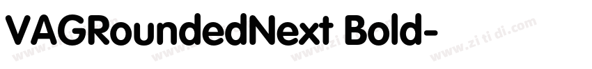 VAGRoundedNext Bold字体转换